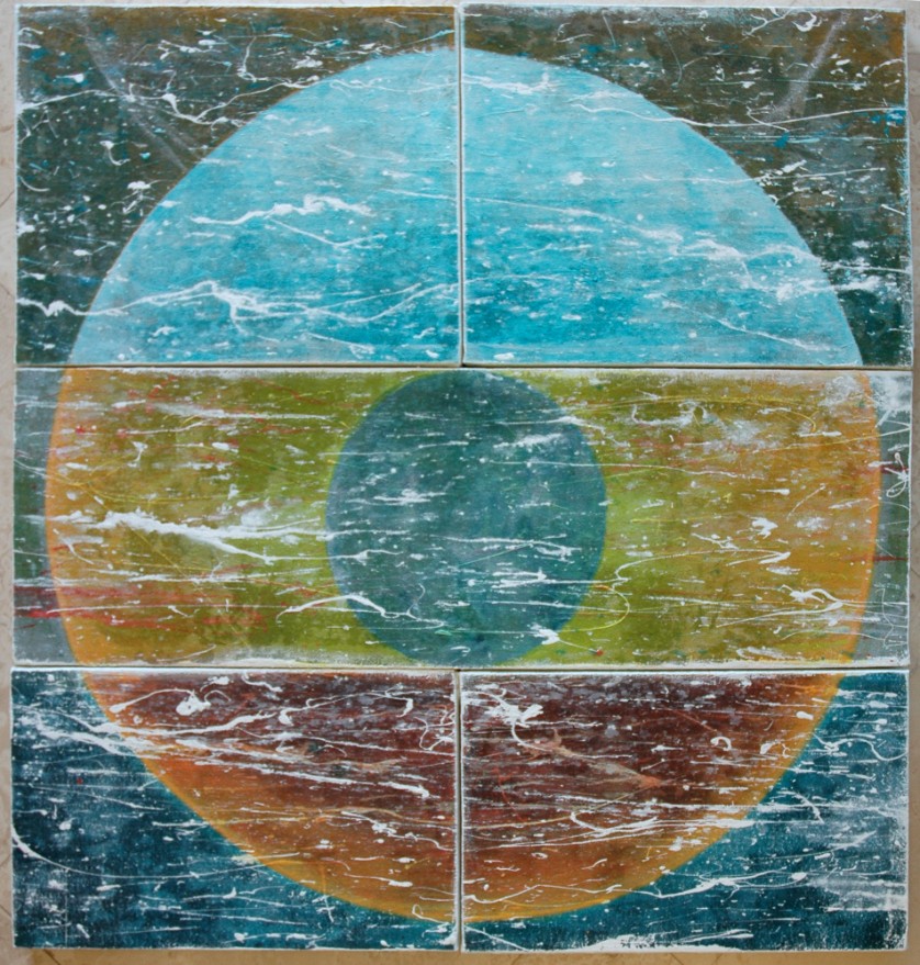 5 Panel Cosmic Puzzle - An original work of art by Paol Seagram